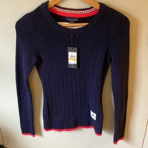 TOMMY HILFIGER navy blue sweater size Womens small BRAND NEW w/ tags